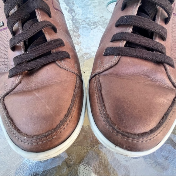 Pegada Townsend Leather Brown Lace Up Casual Walking Sneakers Shoes - Picture 5 of 16